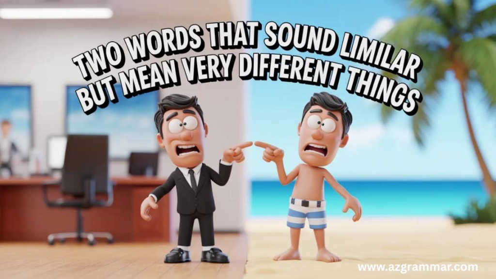 Two Words That Sound Similar but Mean Very Different Things