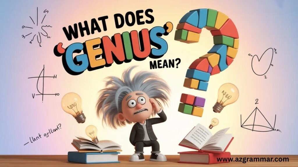 What Does “Genius” Mean?