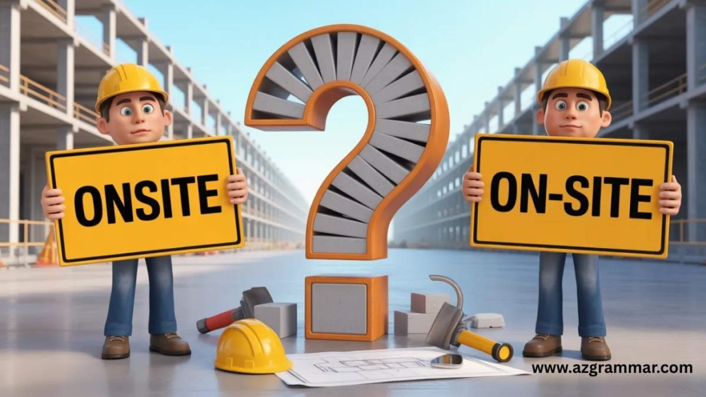 Quick Answer: Onsite vs On-Site