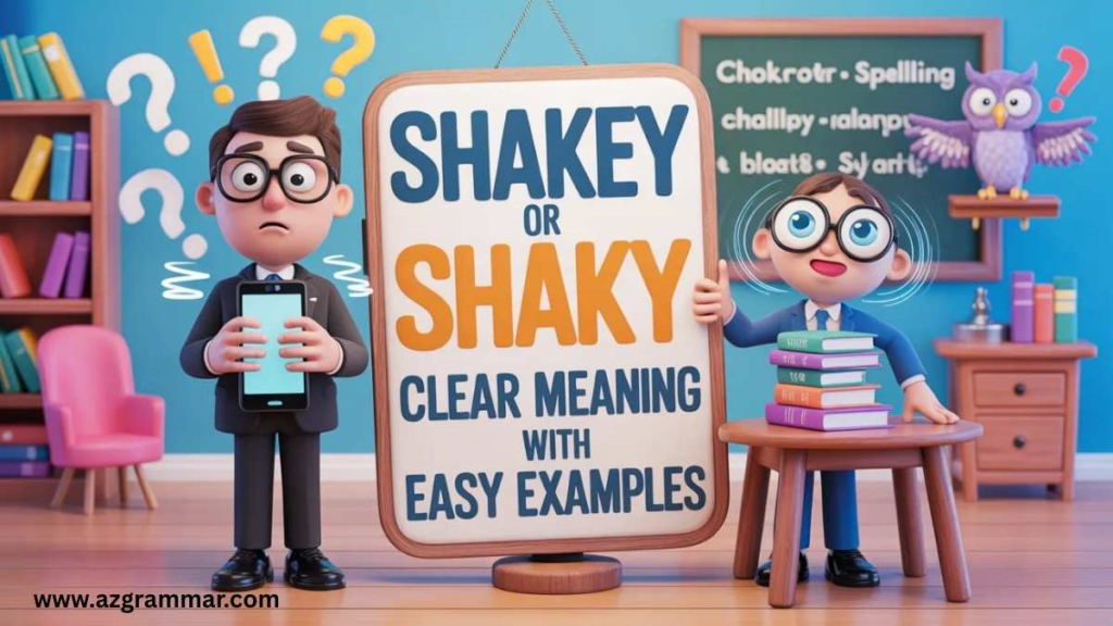 Quick Answer: Is It Shakey or Shaky?