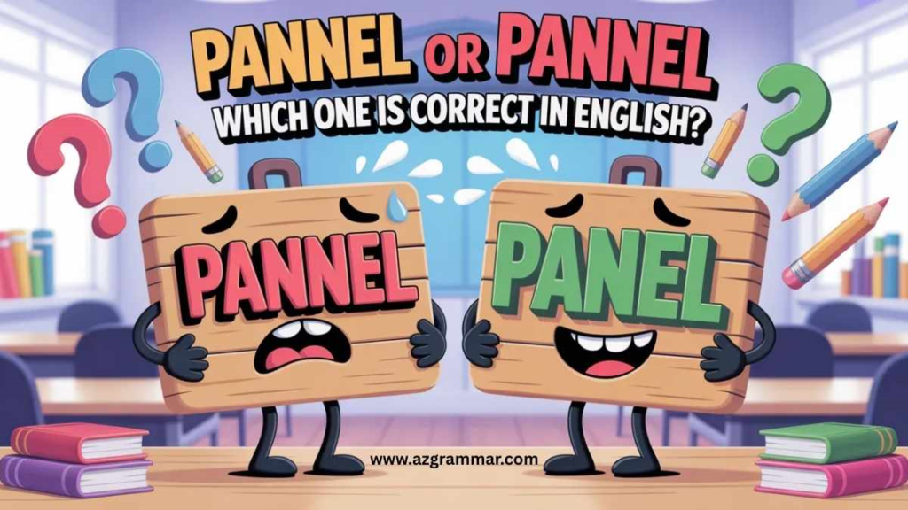 Pannel or Panel – The Quick Answer
