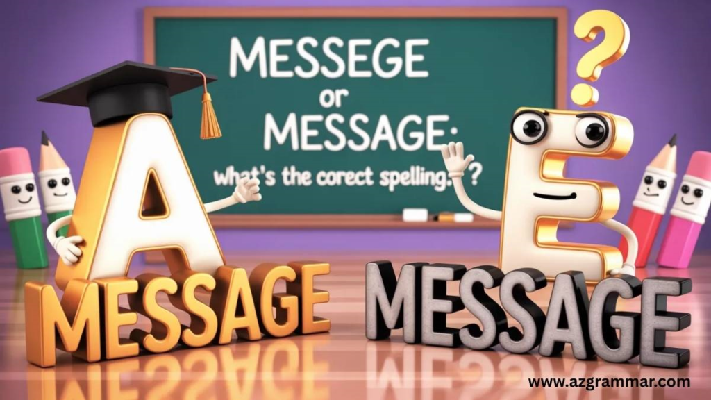 Quick Answer: Message Is the Correct Spelling