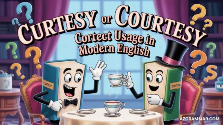 Curtesy or Courtesy: Correct Usage in Modern English - AZ Grammar