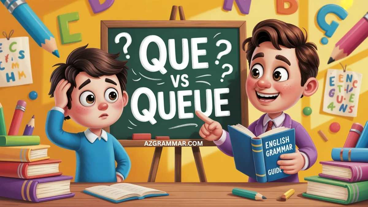 Que Vs Queue Que or Queue? Which One Is Correct in English? - AZ Grammar