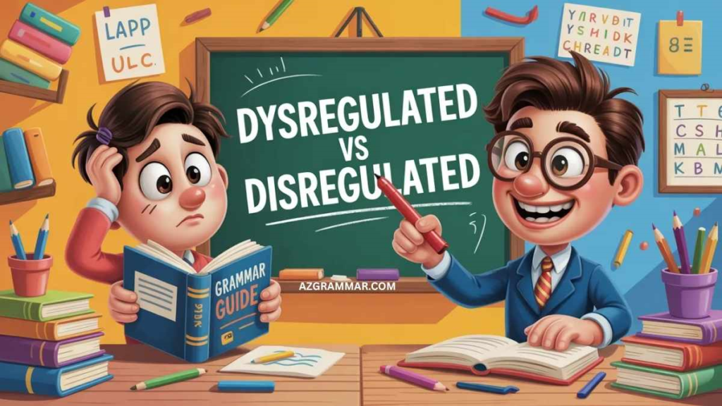 Dysregulated vs Disregulated
