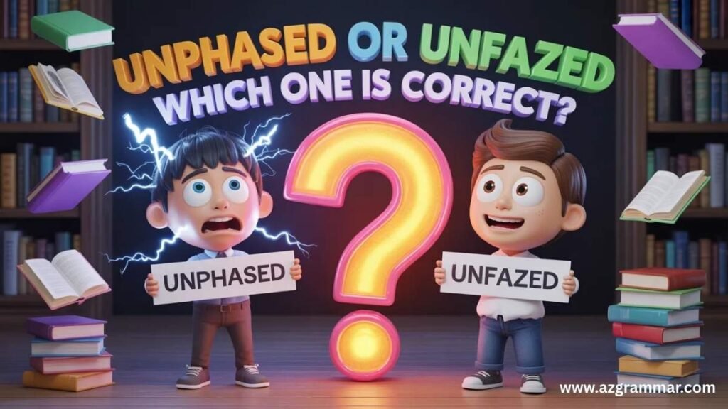 Unphased or Unfazed Which One Is Correct?