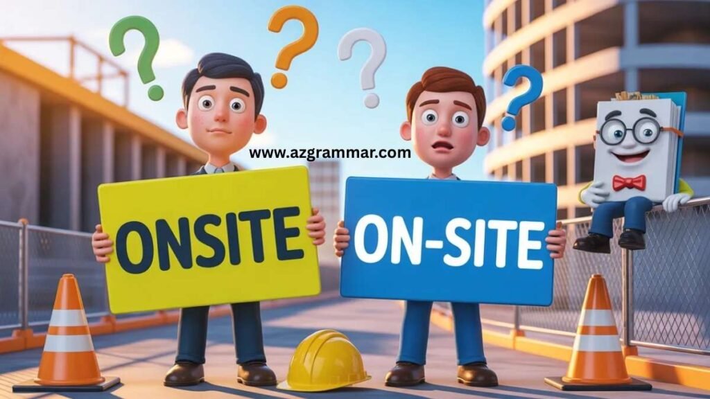 Onsite or On-Site: Which Spelling Is Correct?