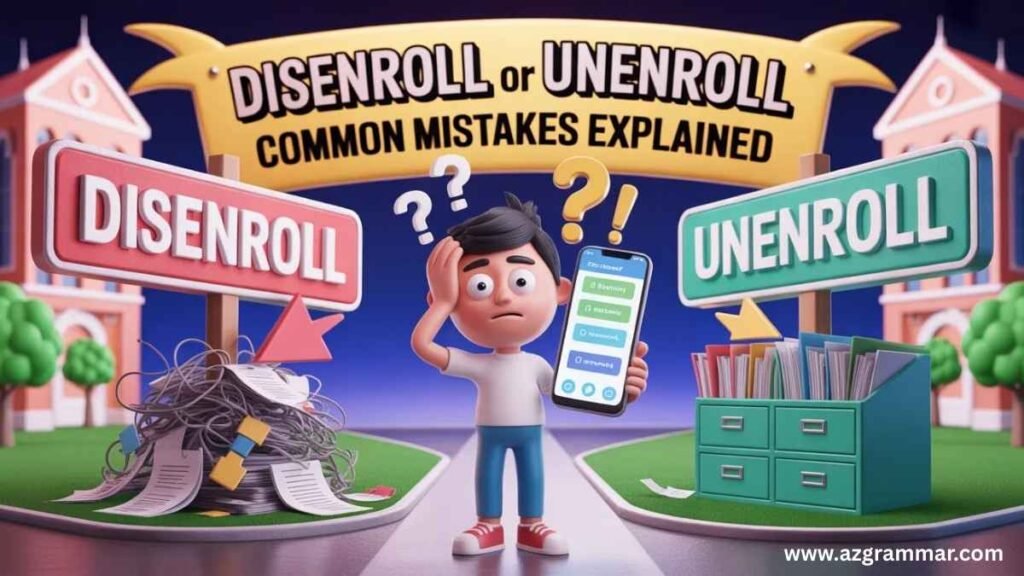 Disenroll or Unenroll: Common Mistakes Explained