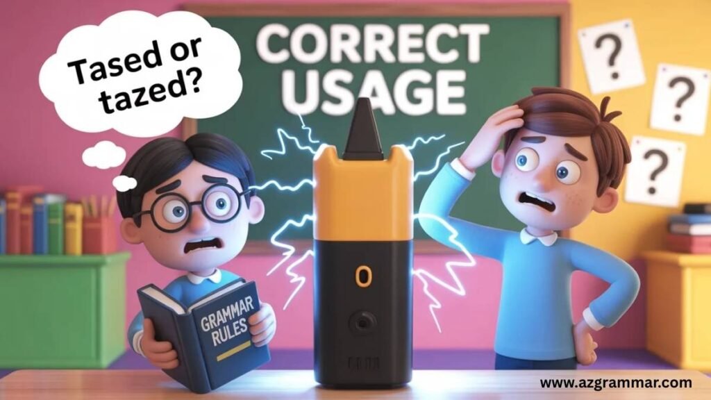 Tased or Tazed: Grammar, and Correct Usage