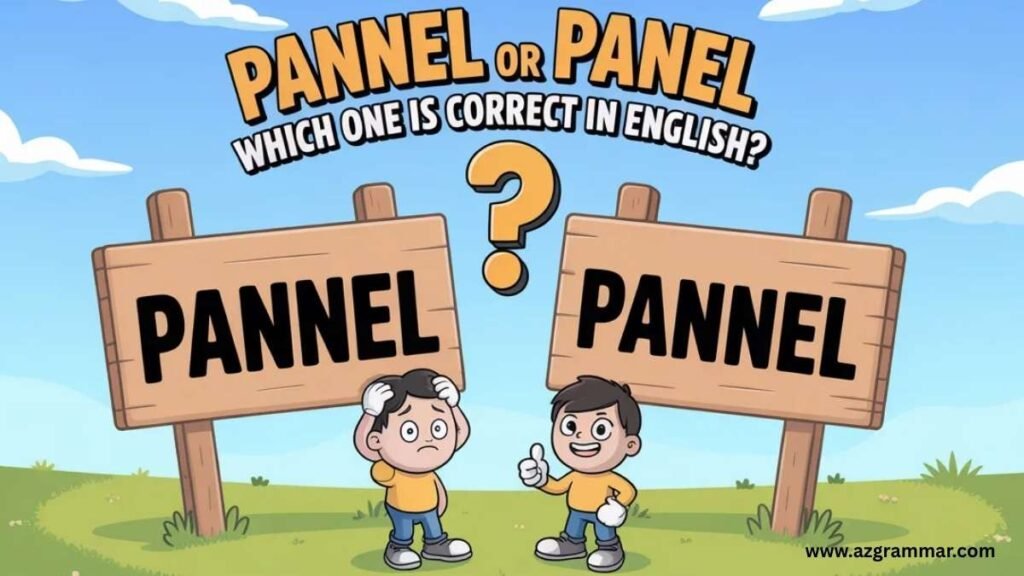 Pannel or Panel: Which One Is Correct in English?