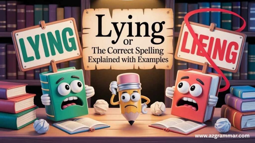 Lying or Lieing: The Correct Spelling Explained With Examples