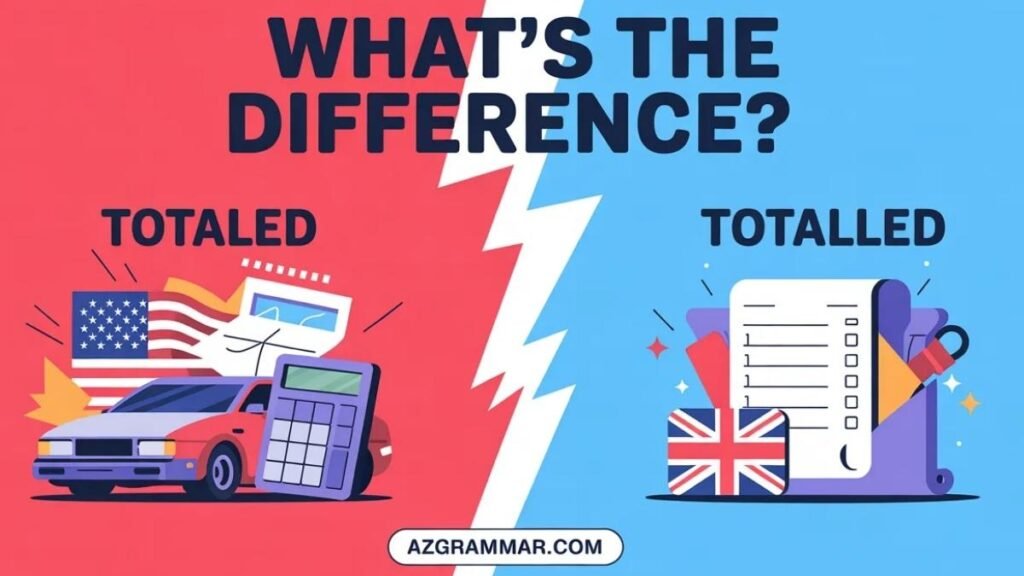 Totaled or Totalled: Meaning, Grammar, and Usage Explained