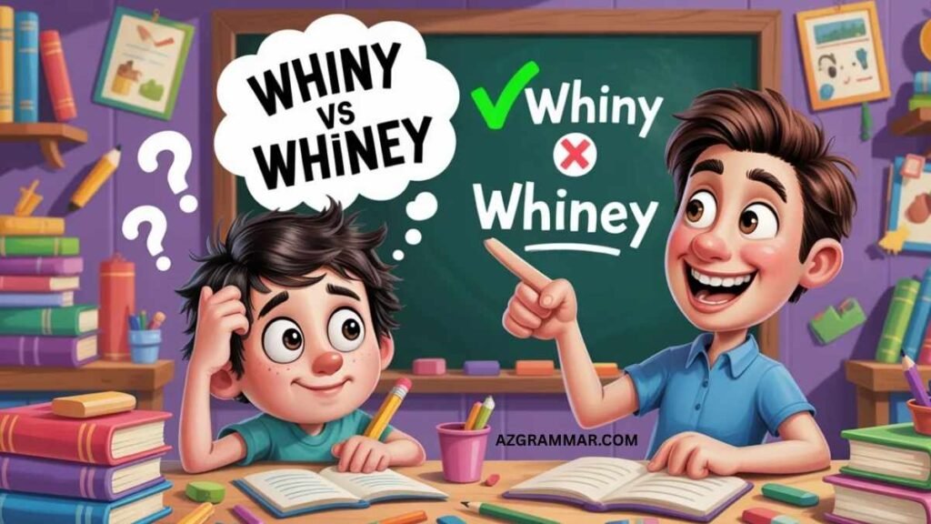 Whiny or Whiney: Which One Is Correct in English?