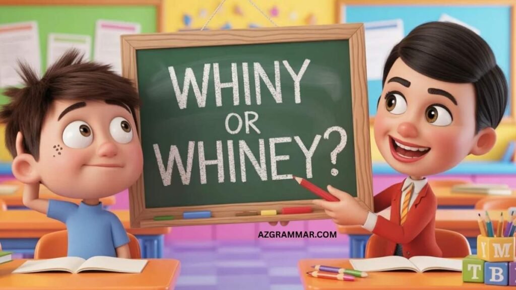 Quick Answer: Whiny or Whiney?