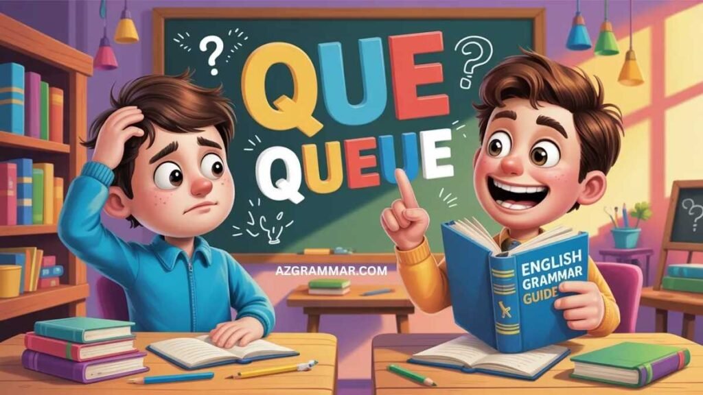 Que or Queue? Which One Is Correct in English?