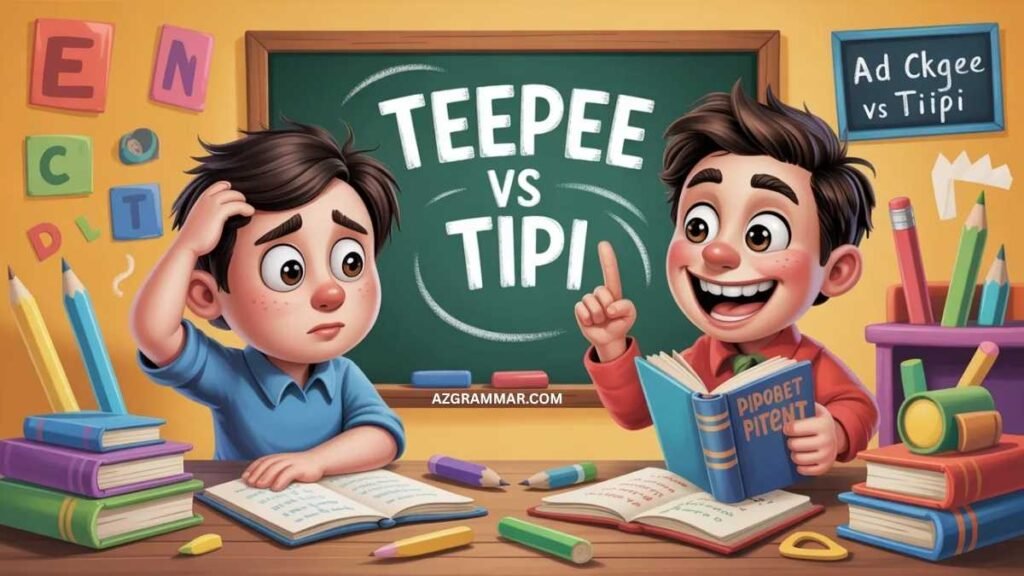 Teepee vs Tipi — Quick Answer