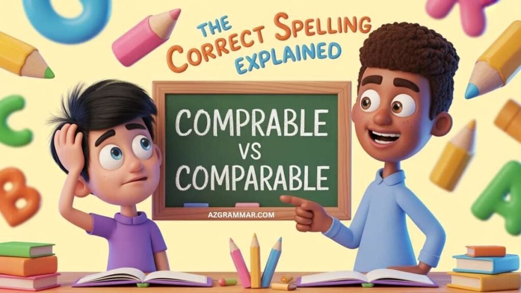 Quick Answer: Comprable vs Comparable