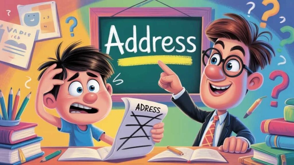 Why "Adress" Is Always Wrong