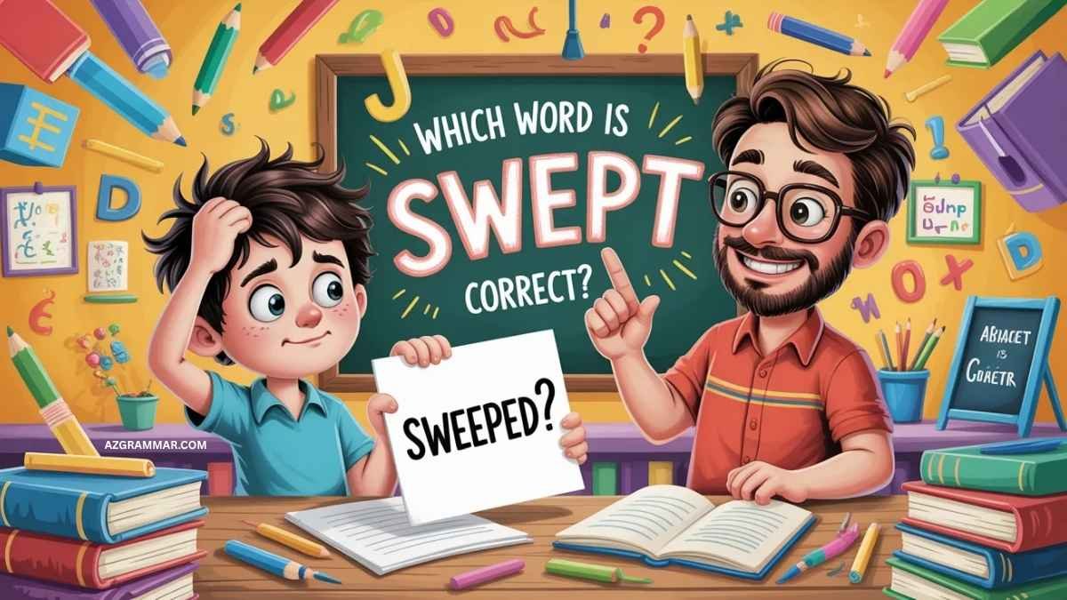 Sweeped vs Swept: Which Word Is Correct? - AZ Grammar