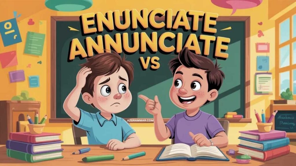What Does Enunciate Mean?