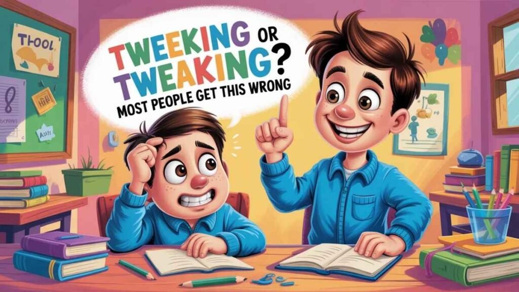 Tweeking or Tweaking? Most People Get This Wrong