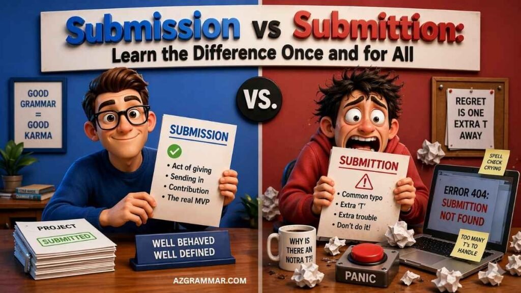 Submission vs Submittion: Learn the Difference Once and for All