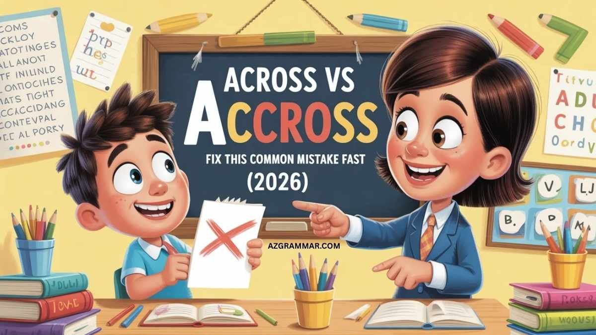 Accross vs Across: Fix This Common Mistake Fast (2026) - AZ Grammar