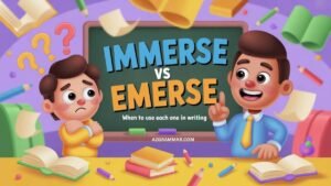 Immerse vs Emerse: When To Use Each One in Writing