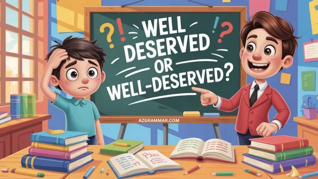 Well Deserved or Well-Deserved?: (Most People Get This Wrong)