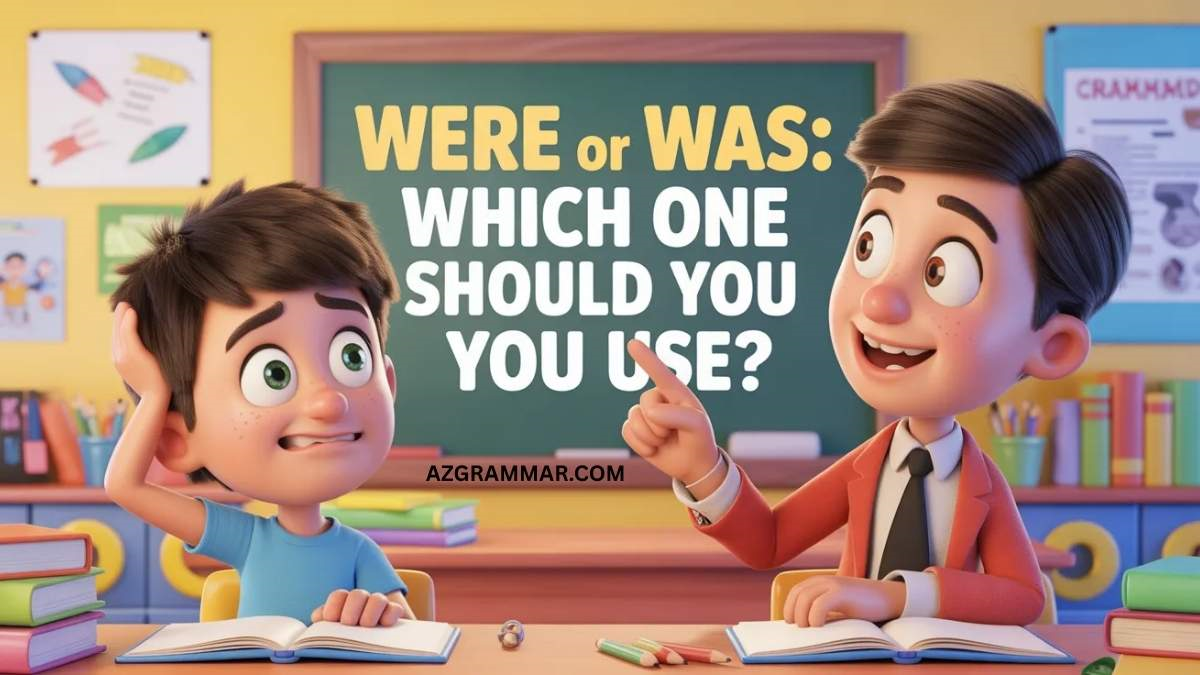 Using Was Or Is Were or Was: Which One Should You Use? - AZ Grammar
