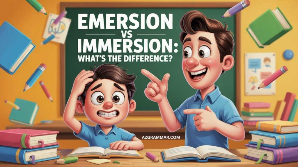 Quick Answer: Emersion vs Immersion