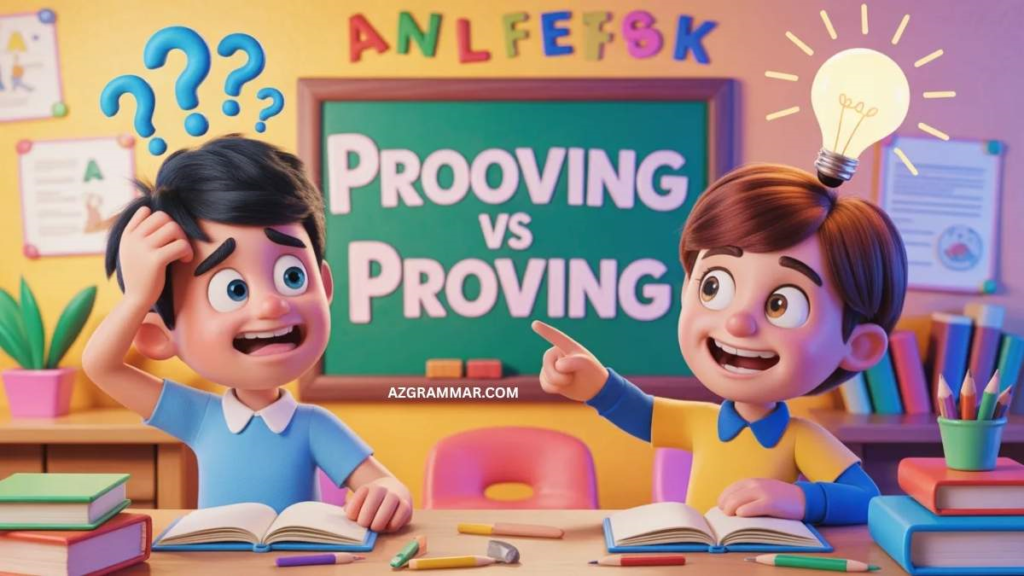 Why Do People Spell "Proving" as "Prooving"?