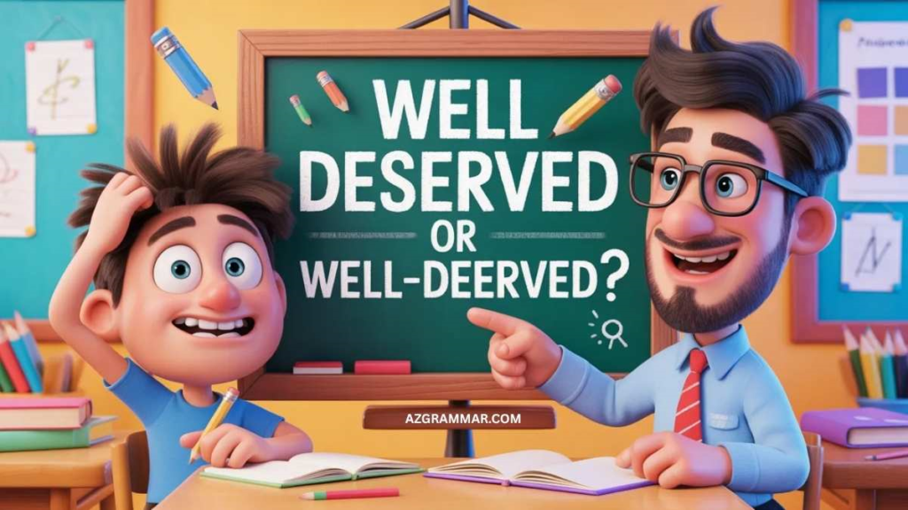 What Does "Well Deserved" Mean?