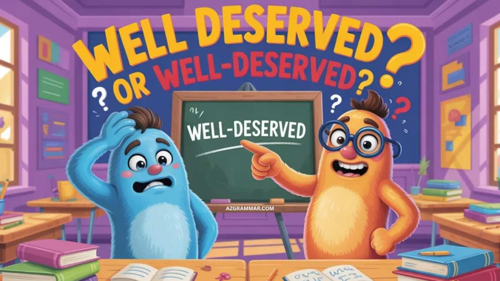 When to Use "Well-Deserved" With a Hyphen