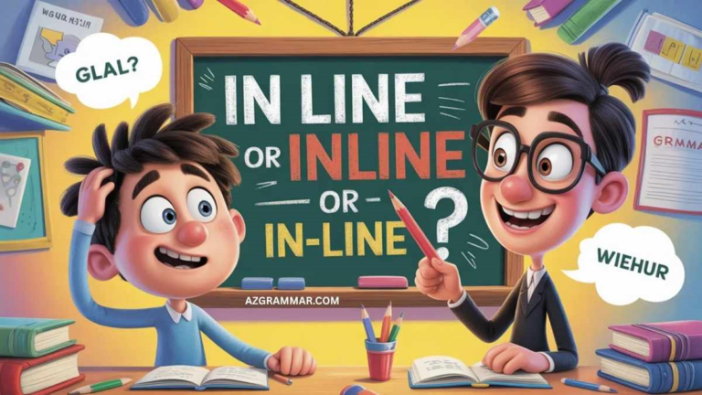 In Line or Inline or In-Line? Most Writers Get This Wrong - AZ Grammar