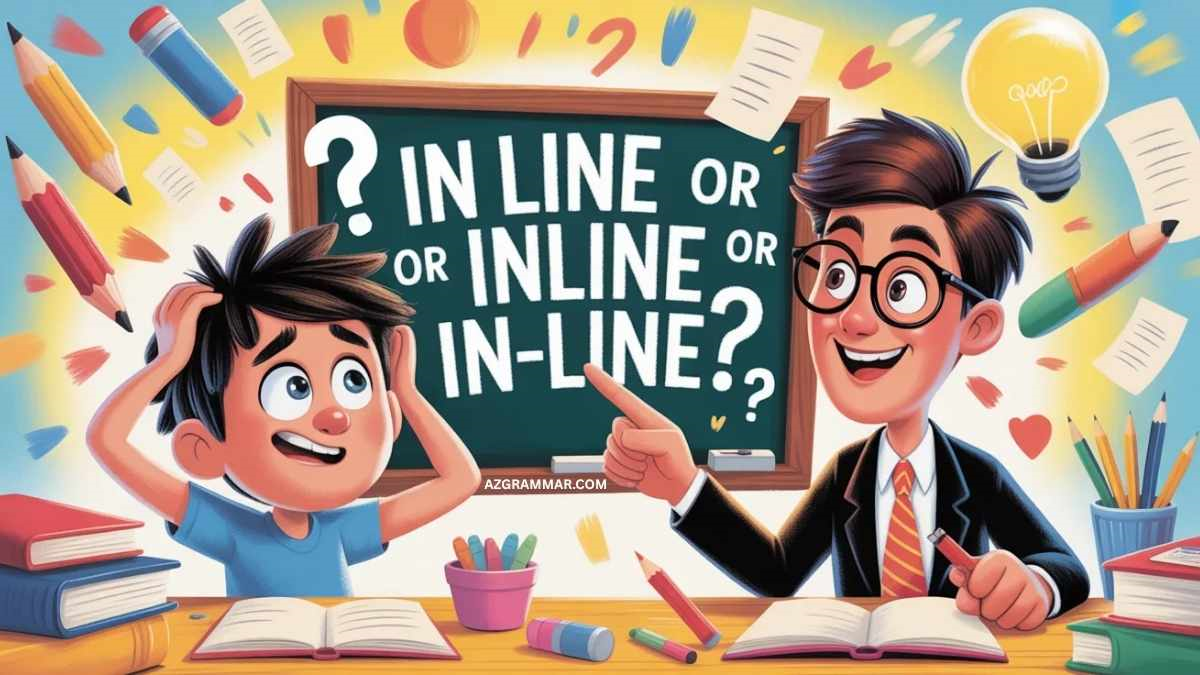 In Line or Inline or In-Line? Most Writers Get This Wrong - AZ Grammar