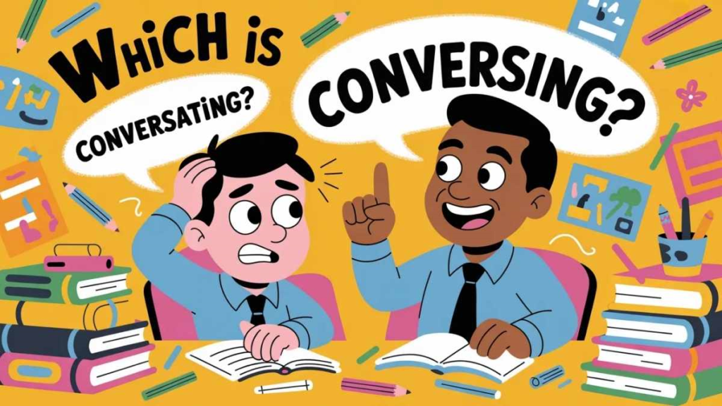 Side-by-Side Usage Examples: Conversing vs. Conversating