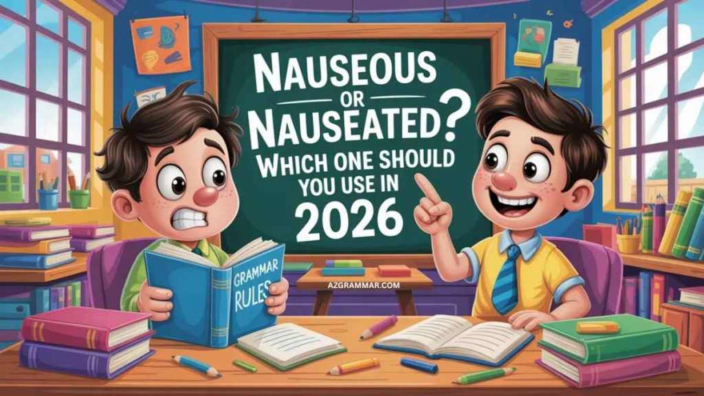 Quick Answer: Nauseous or Nauseated?