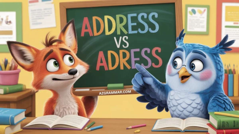Address vs Adress: Which Spelling Is Correct? [2026] - AZ Grammar