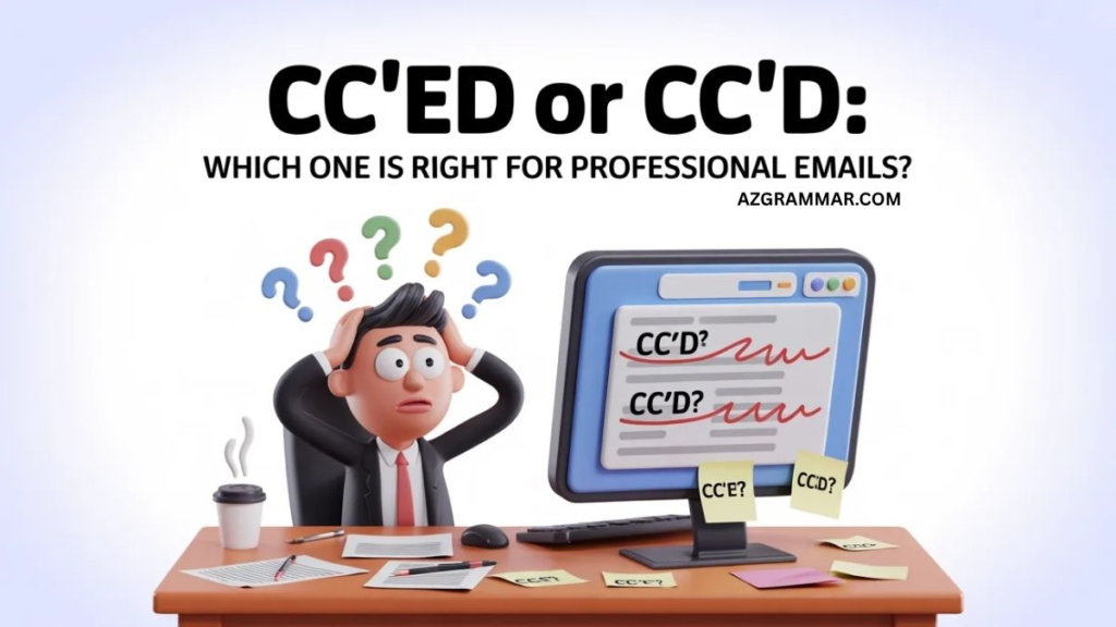 CC’ed or CC’d – Quick Answer