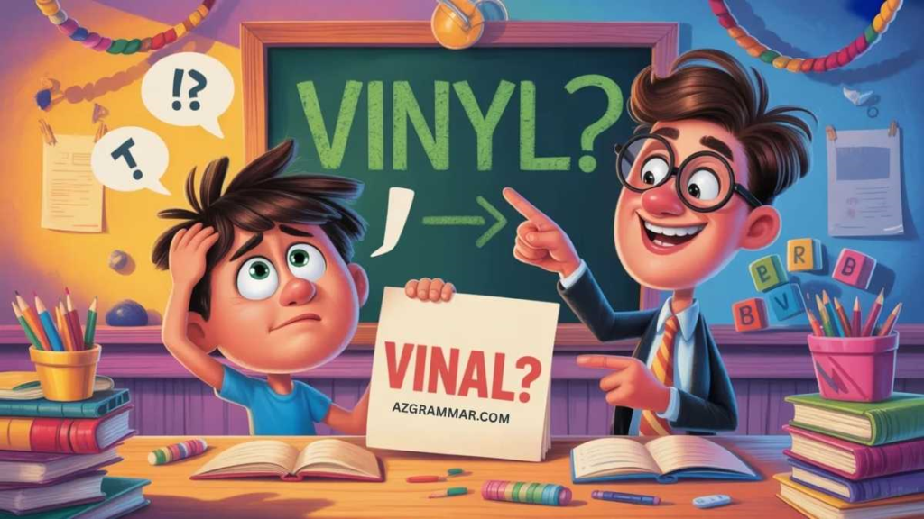Why Do People Write "Vinal" Instead of "Vinyl"?