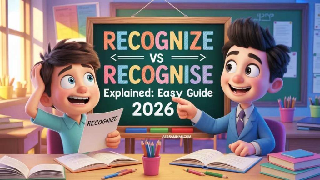 Recognize vs Recognise — The Quick Answer