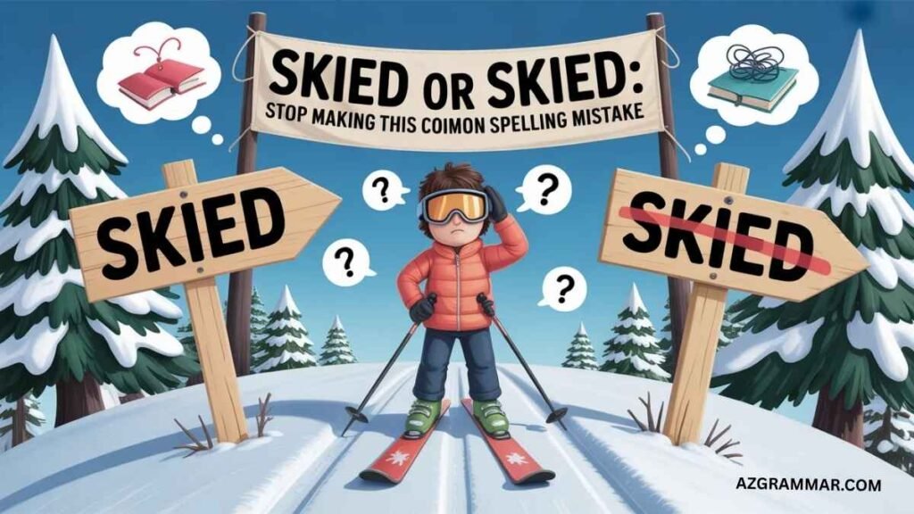 Skied or Skiied: Stop Making This Common Spelling Mistake