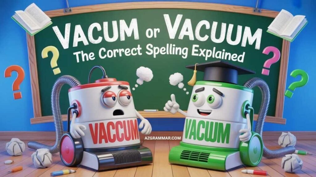 Vaccum or Vacuum: The Correct Spelling Explained