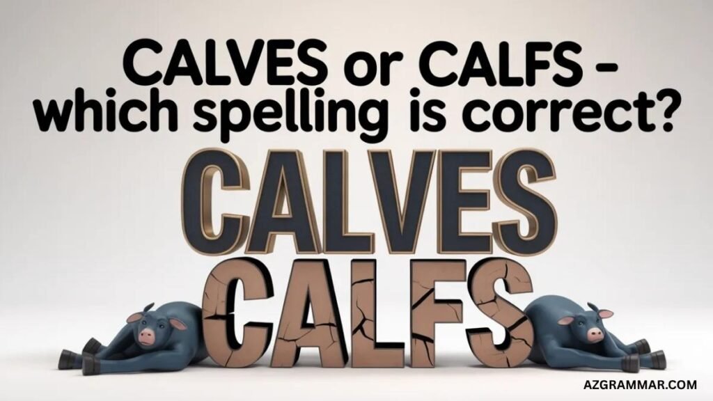 Calves or Calfs: Which Spelling Is Correct?