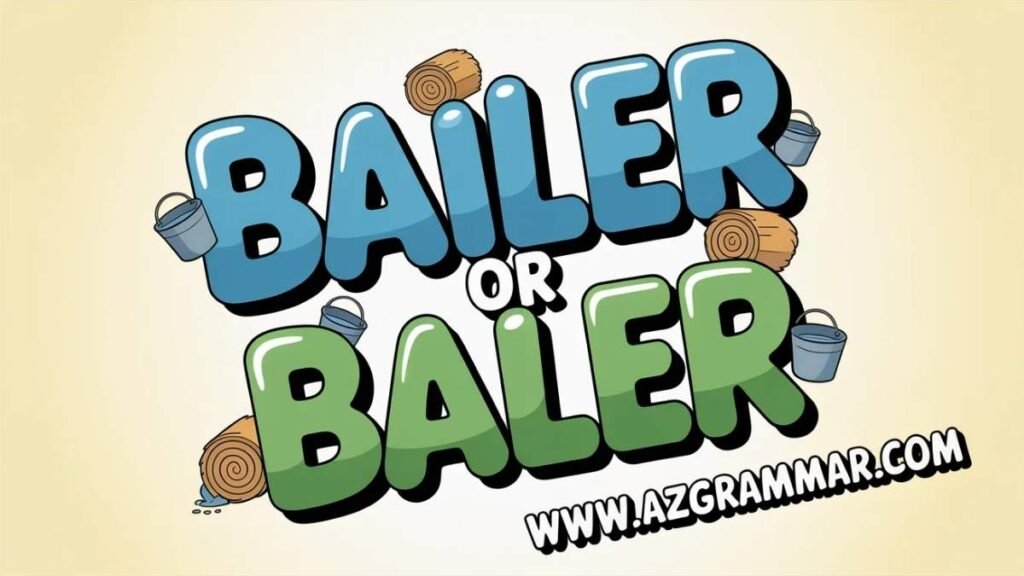 Bailer or Baler The Complete Guide to Correct Usage
