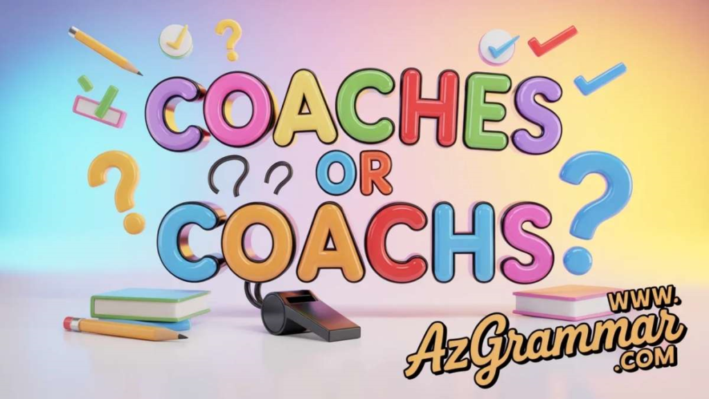 Coachs or Coaches: Which One Is Correct?