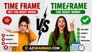 Time Frame vs Timeframe: Which Is Correct? (2026) - AZ Grammar